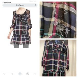 Dream Grey Plaid Tunic